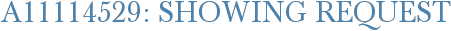 A11114529: Showing Request