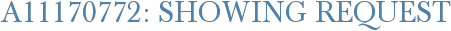 A11170772: Showing Request