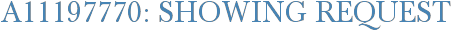 A11197770: Showing Request