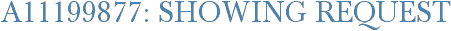 A11199877: Showing Request