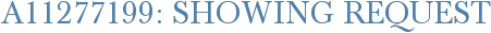 A11277199: Showing Request