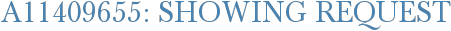 A11409655: Showing Request