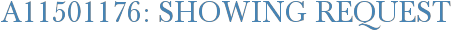 A11501176: Showing Request