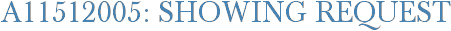 A11512005: Showing Request