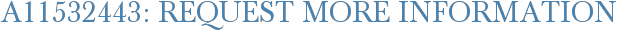 A11532443: Request More Information