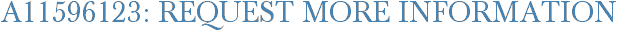 A11596123: Request More Information