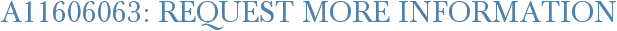 A11606063: Request More Information