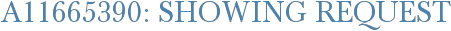 A11665390: Showing Request