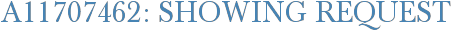 A11707462: Showing Request