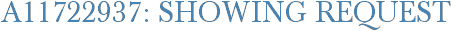 A11722937: Showing Request