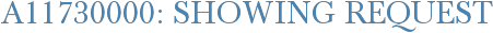 A11730000: Showing Request