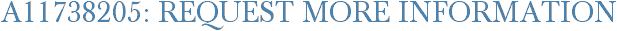 A11738205: Request More Information