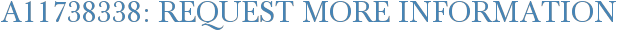 A11738338: Request More Information