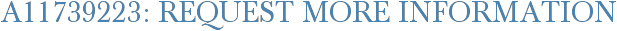 A11739223: Request More Information