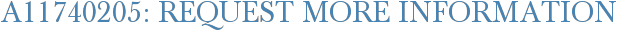 A11740205: Request More Information