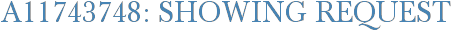 A11743748: Showing Request
