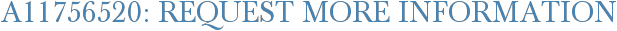 A11756520: Request More Information