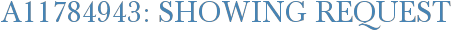A11784943: Showing Request