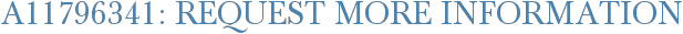 A11796341: Request More Information