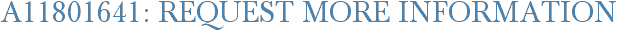 A11801641: Request More Information