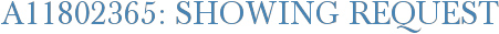A11802365: Showing Request