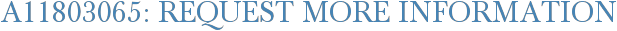 A11803065: Request More Information