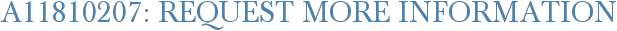 A11810207: Request More Information