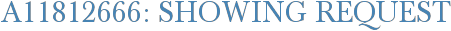 A11812666: Showing Request