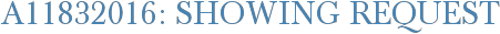 A11832016: Showing Request
