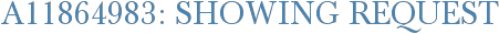 A11864983: Showing Request
