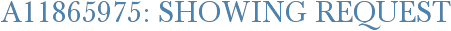A11865975: Showing Request