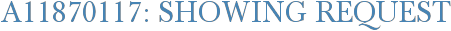 A11870117: Showing Request