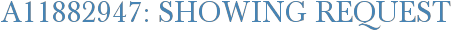 A11882947: Showing Request