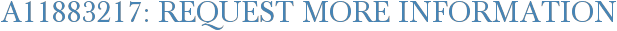 A11883217: Request More Information