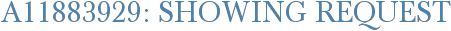 A11883929: Showing Request