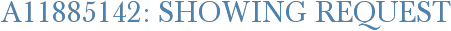 A11885142: Showing Request
