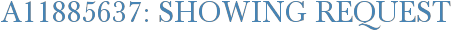 A11885637: Showing Request