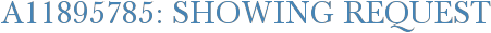 A11895785: Showing Request