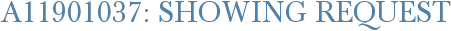 A11901037: Showing Request