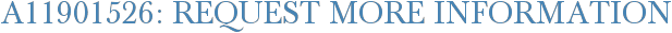 A11901526: Request More Information
