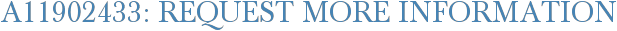 A11902433: Request More Information