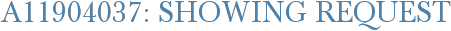 A11904037: Showing Request