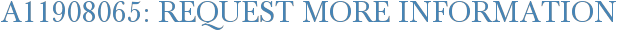 A11908065: Request More Information