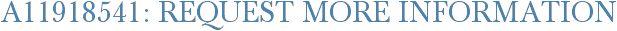 A11918541: Request More Information
