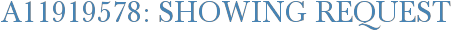 A11919578: Showing Request