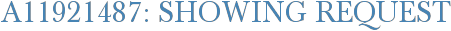 A11921487: Showing Request