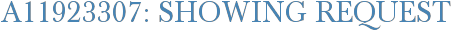 A11923307: Showing Request