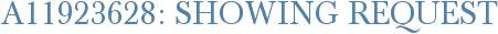 A11923628: Showing Request