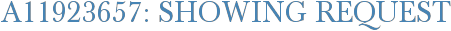 A11923657: Showing Request