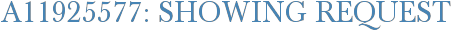 A11925577: Showing Request
